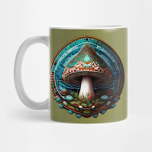 Underwater Mosaic Mushroom Mug